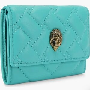 Kurt Geiger Turquoise Quilted Wallet